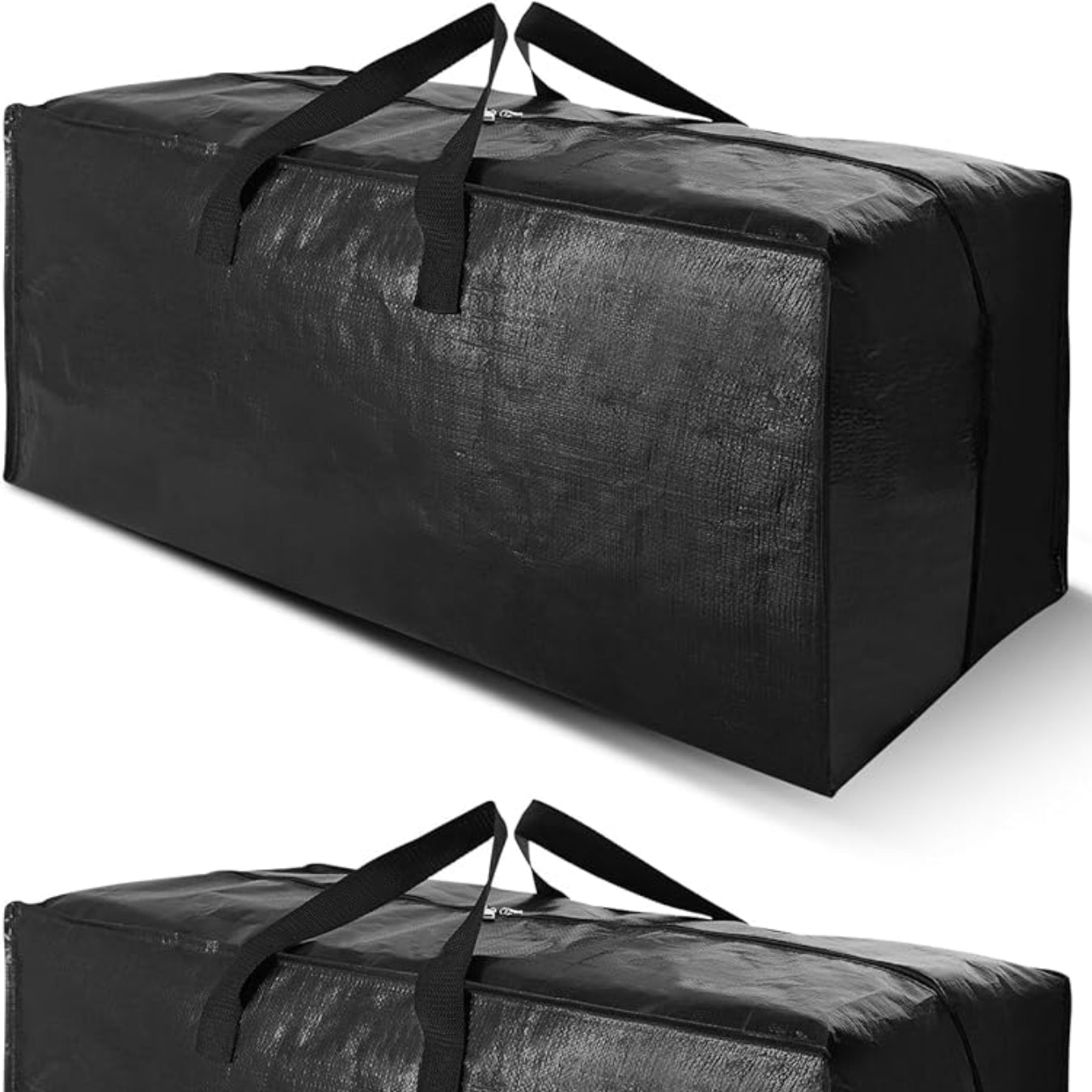 Cosy Family 4 Pack Heavy Duty Extra Large Moving Bags with Backpack Straps - Strong Handles & Zippers, Storage Totes For Space Saving, Fold Flat, Alternative to Moving Box