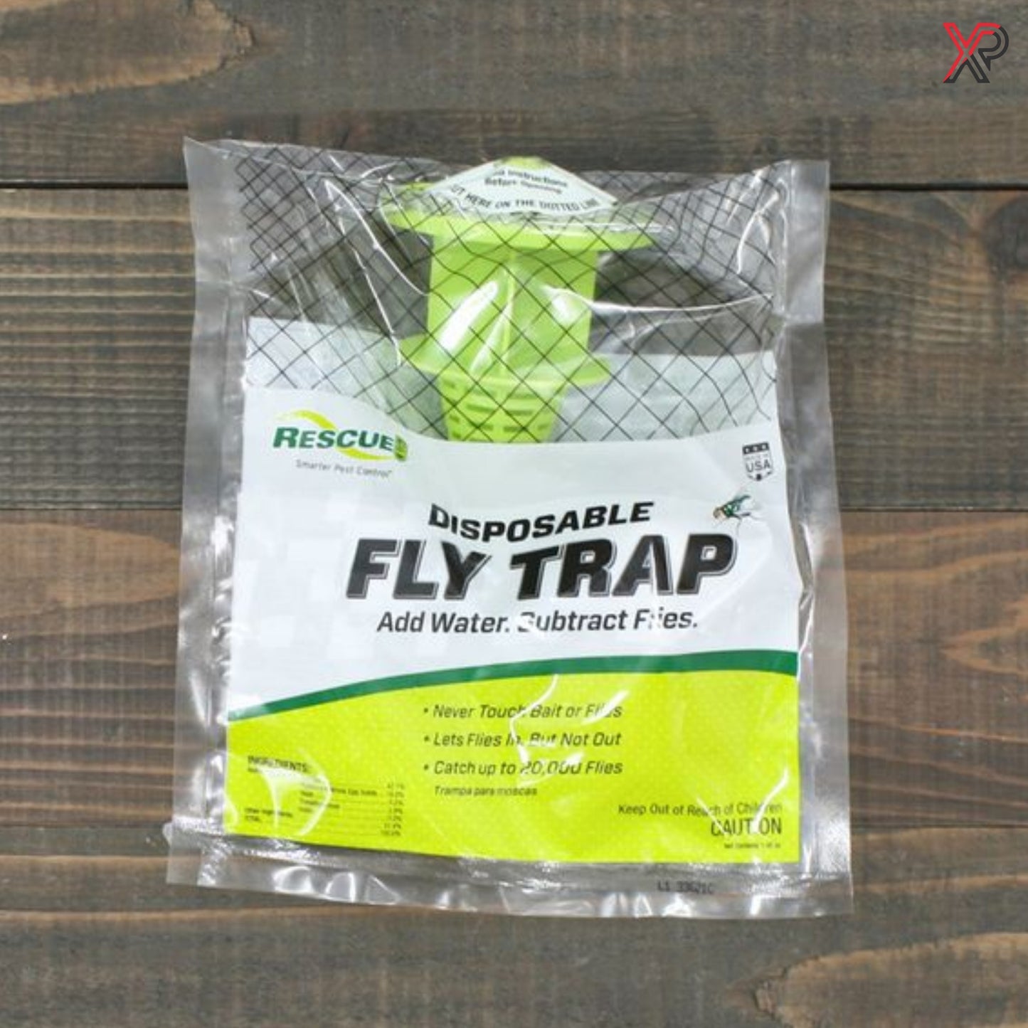 RESCUE! Outdoor Disposable Hanging Fly Trap (8 Pack) – Fast-Acting Fly Control with Powerful Attractant | Non-Electric, Mess-Free Outdoor Fly Catcher