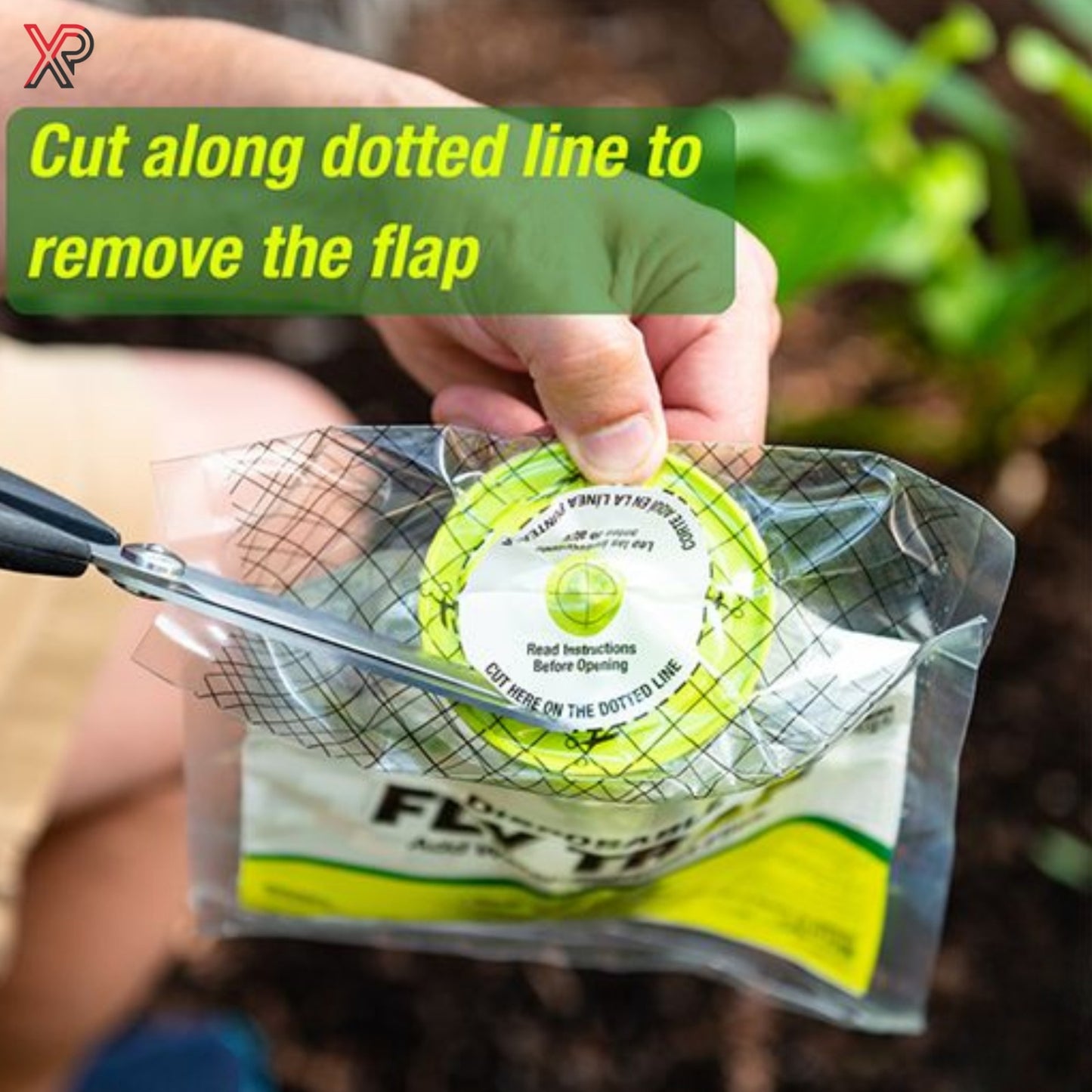 RESCUE! Outdoor Disposable Hanging Fly Trap (8 Pack) – Fast-Acting Fly Control with Powerful Attractant | Non-Electric, Mess-Free Outdoor Fly Catcher